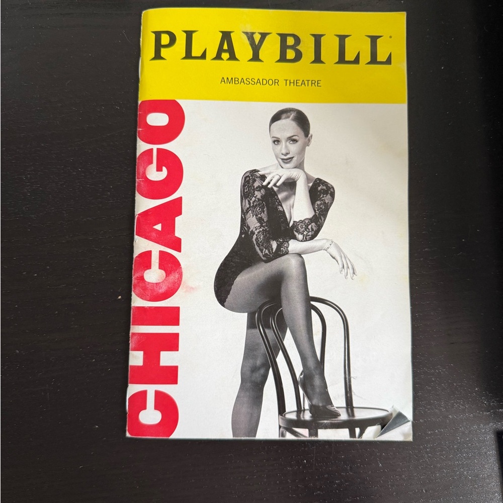 Chicago Playbill from Ambassador Theatre